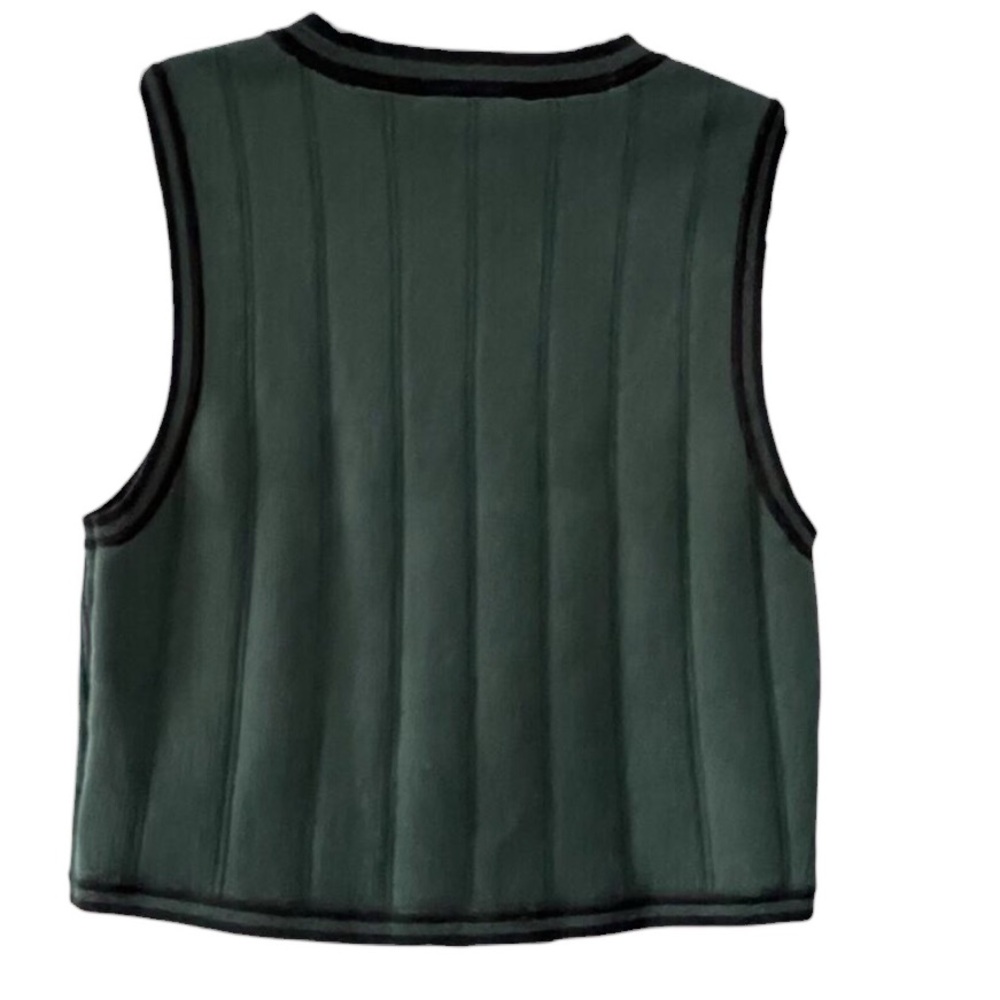 House of Harlow knit skirt set Medium pleated green tennis - Picture 8 of 10